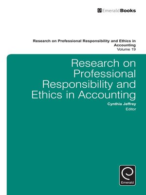 cover image of Research on Professional Responsibility and Ethics in Accounting, Volume 19